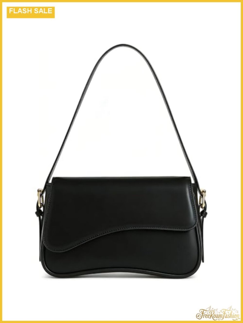 Y2K PU Leather Shoulder Bag Crossbody Hobo Purse with Adjustable Strap